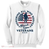 Honoring All Who Served Thank You Veterans Day Us Veterans Sweatshirt thumb 0