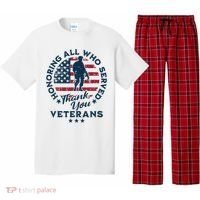 Honoring All Who Served Thank You Veterans Day Us Veterans Pajama Set thumb 0