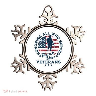 Honoring All Who Served Thank You Veterans Day Us Veterans Ornament