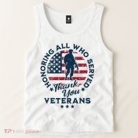Honoring All Who Served Thank You Veterans Day Us Veterans Tank Top thumb 2