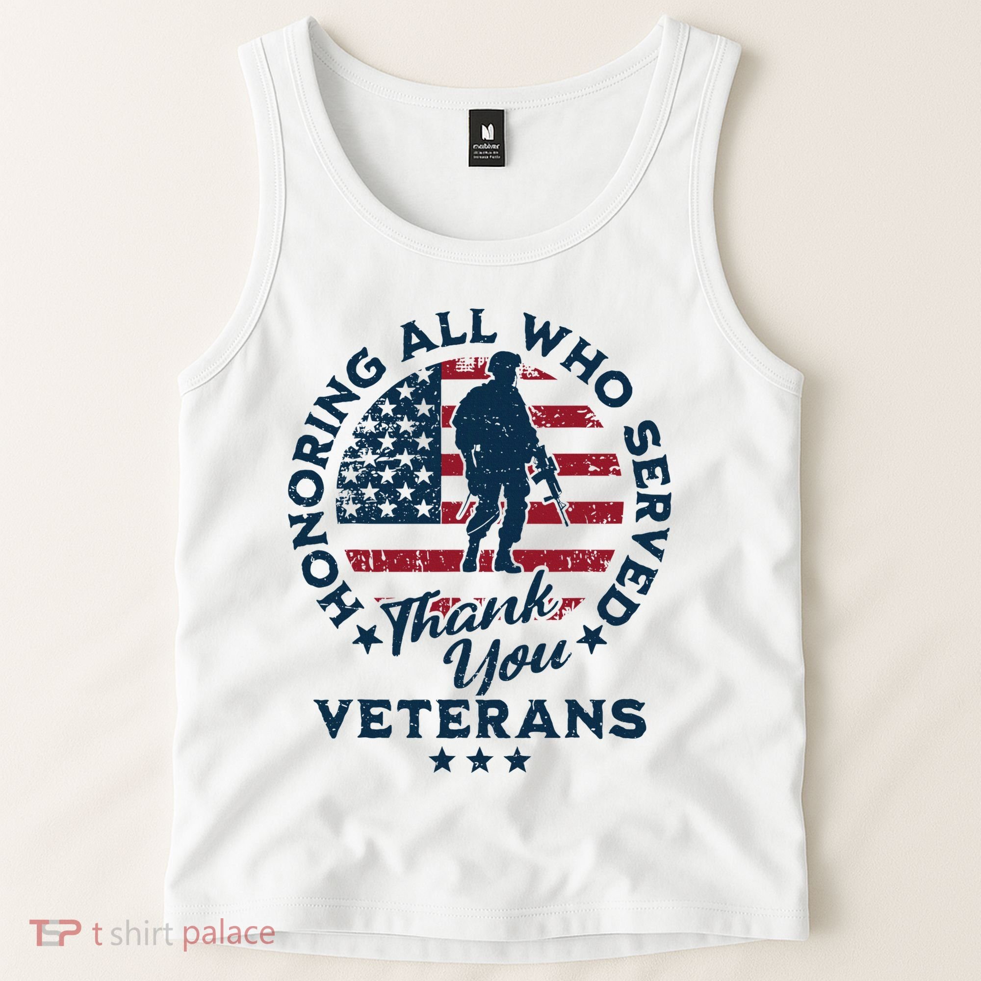 Honoring All Who Served Thank You Veterans Day Us Veterans Tank Top