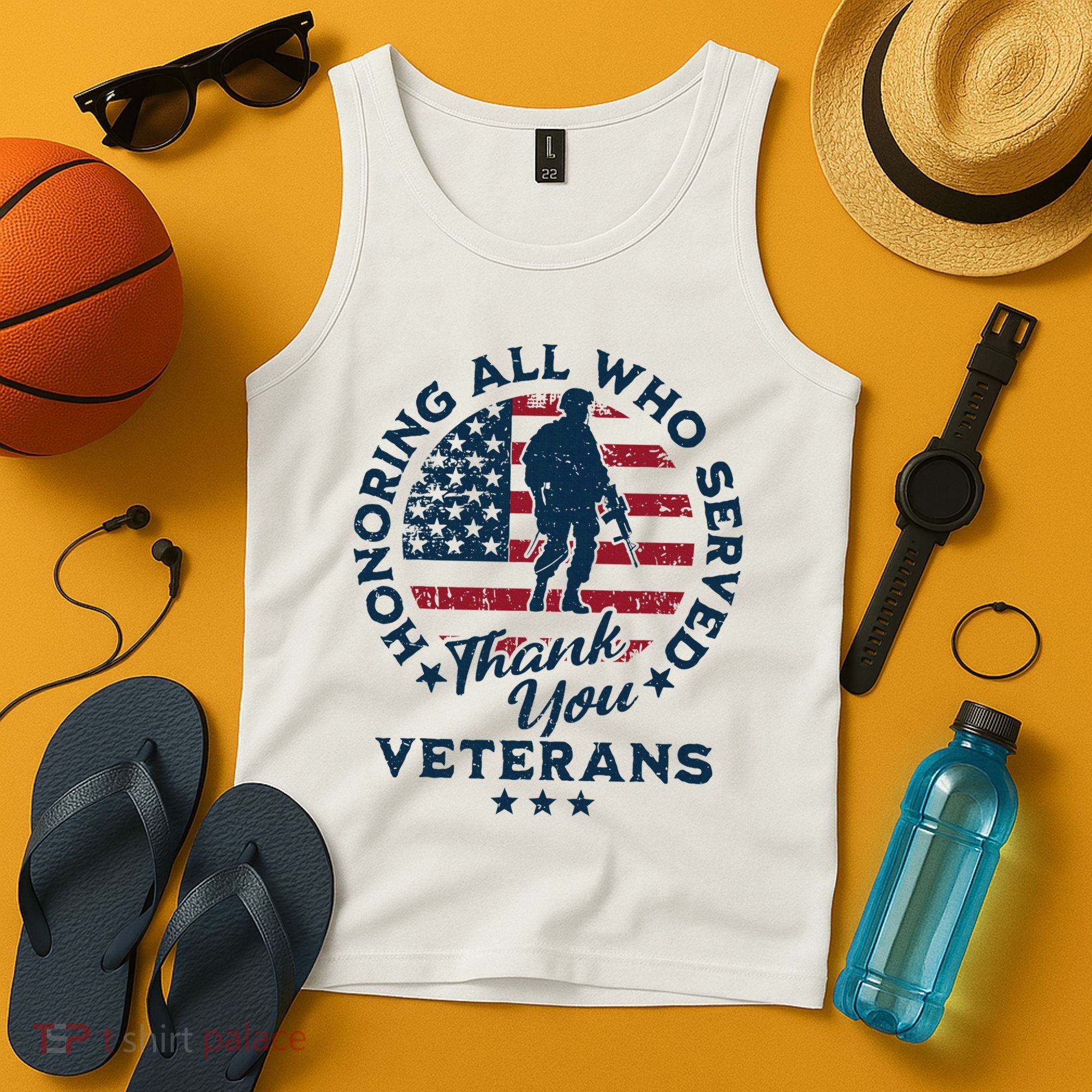 Honoring All Who Served Thank You Veterans Day Us Veterans Tank Top