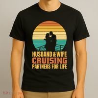 Husband And Wife Cruising Partners For Life T-Shirt thumb 3