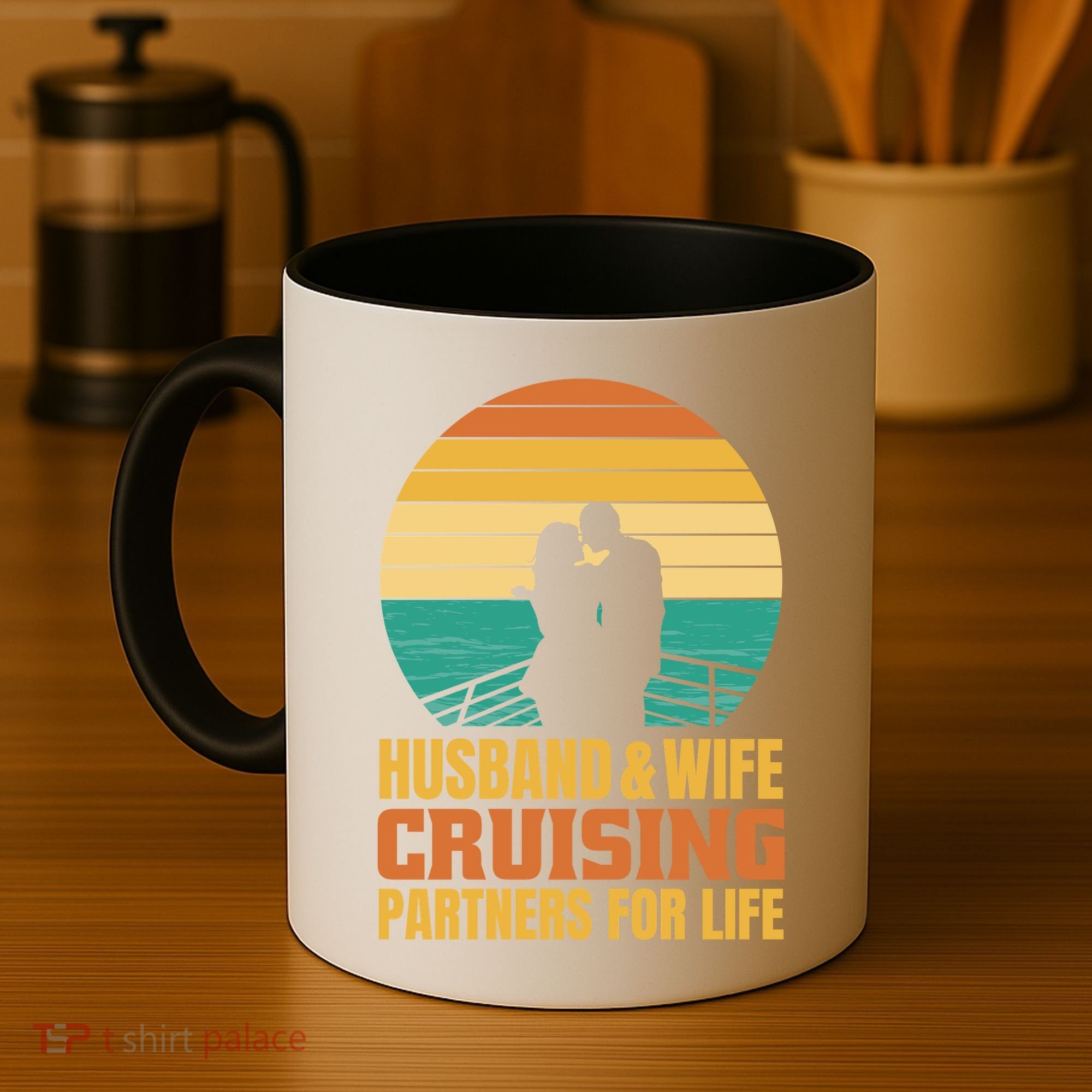 Husband And Wife Cruising Partners For Life Coffee Mug