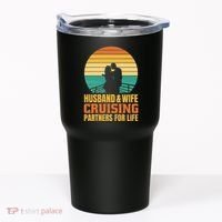 Husband And Wife Cruising Partners For Life Tumbler thumb 0