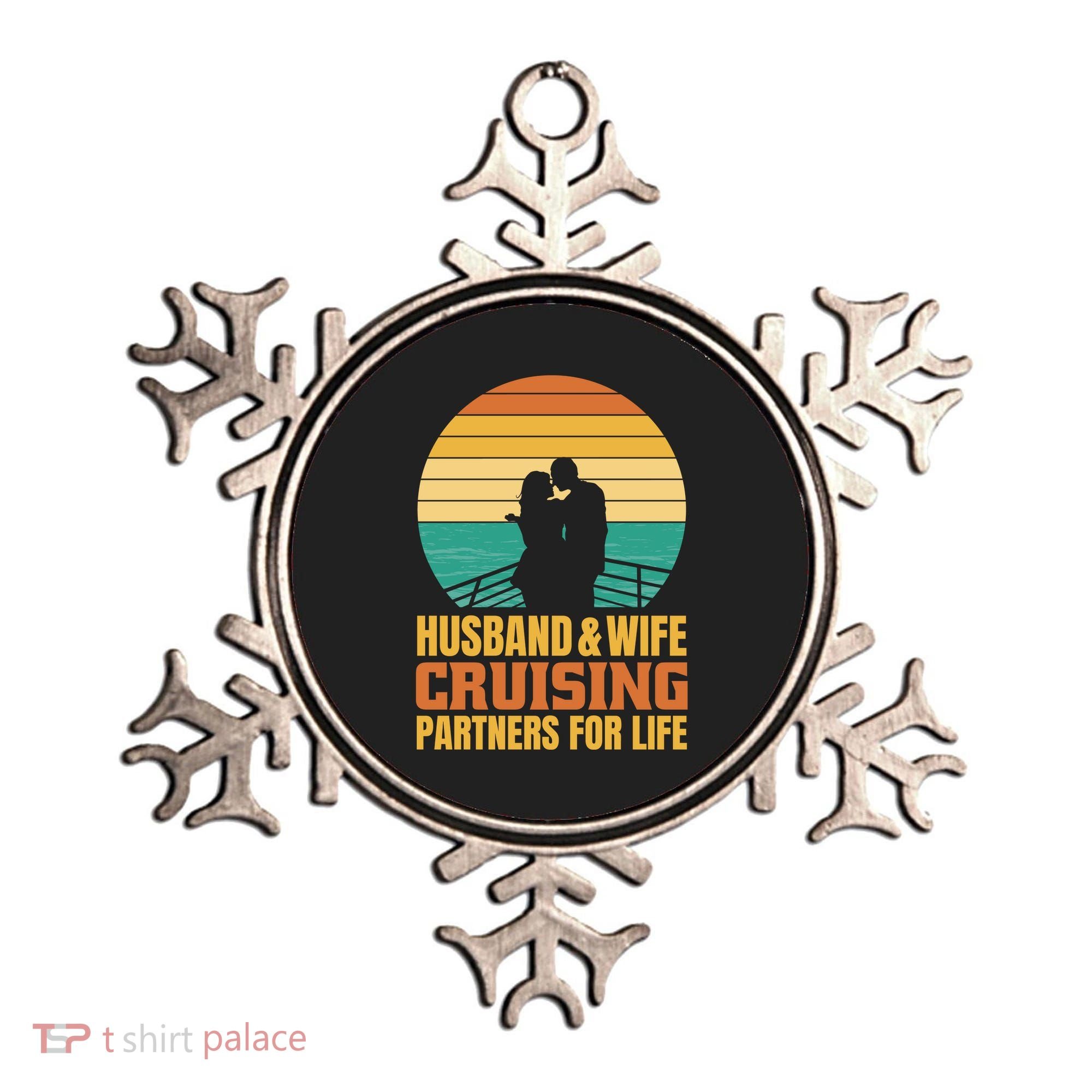 Husband And Wife Cruising Partners For Life Ornament