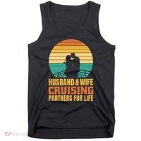 Husband And Wife Cruising Partners For Life Tank Top thumb 0