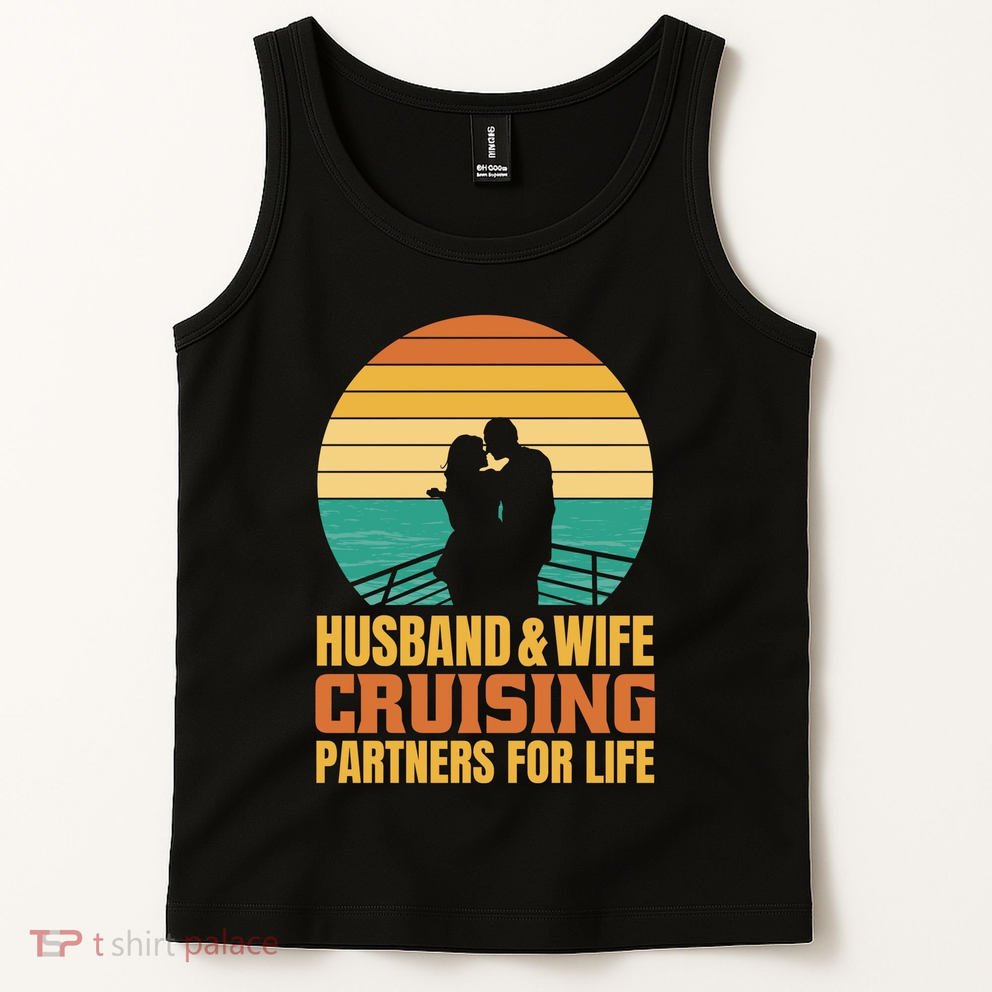 Husband And Wife Cruising Partners For Life Tank Top