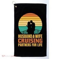Husband And Wife Cruising Partners For Life Golf Towel thumb 0