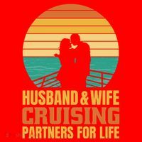 Husband And Wife Cruising Partners For Life Santa Hat thumb 1