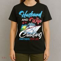 Husband And Wife Cruising Partners For Life Cruise Matching T-Shirt thumb 4