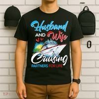 Husband And Wife Cruising Partners For Life Cruise Matching T-Shirt thumb 6