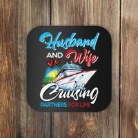 Husband And Wife Cruising Partners For Life Cruise Matching Coaster thumb 0