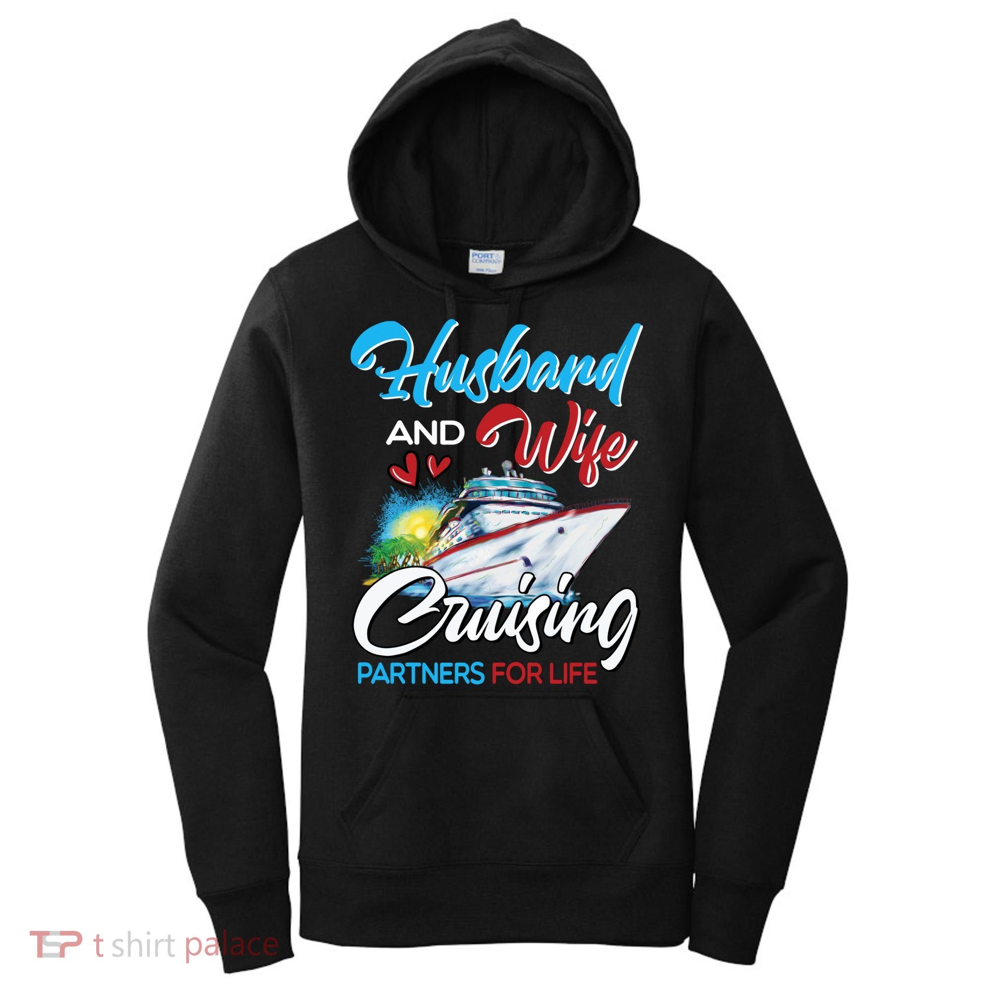 Husband And Wife Cruising Partners For Life Cruise Matching Women's Hoodie
