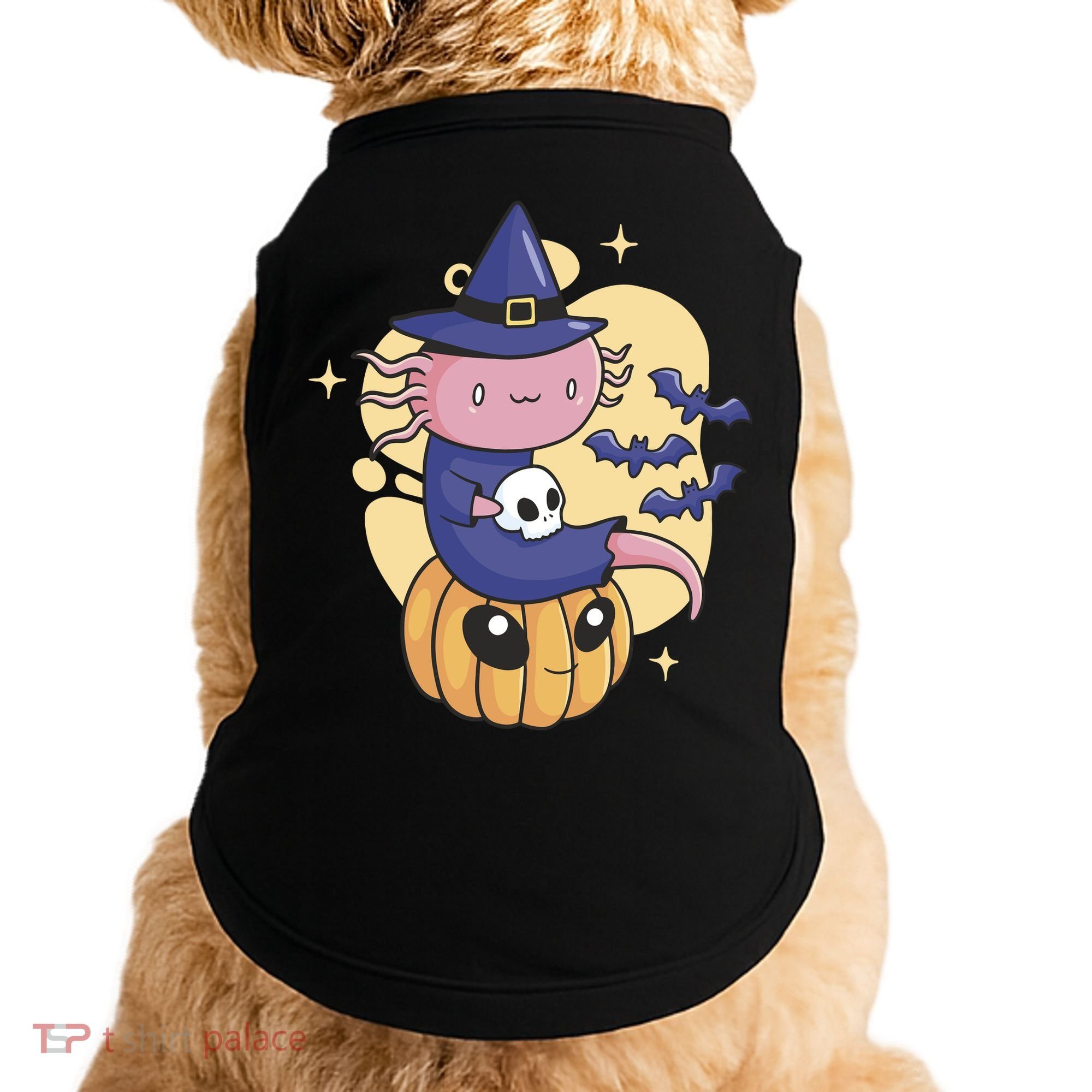 Halloween Axolotl Witch Cute Doggie Tank