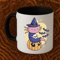 Halloween Axolotl Witch Cute Coffee Mug thumb 2