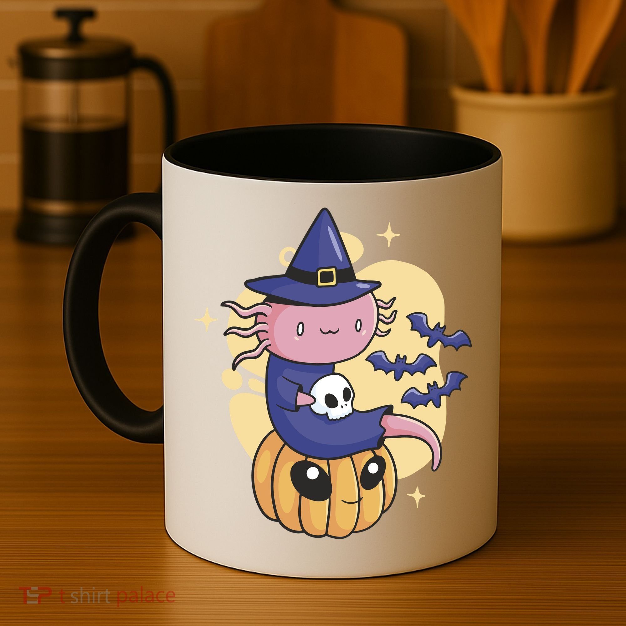 Halloween Axolotl Witch Cute Coffee Mug