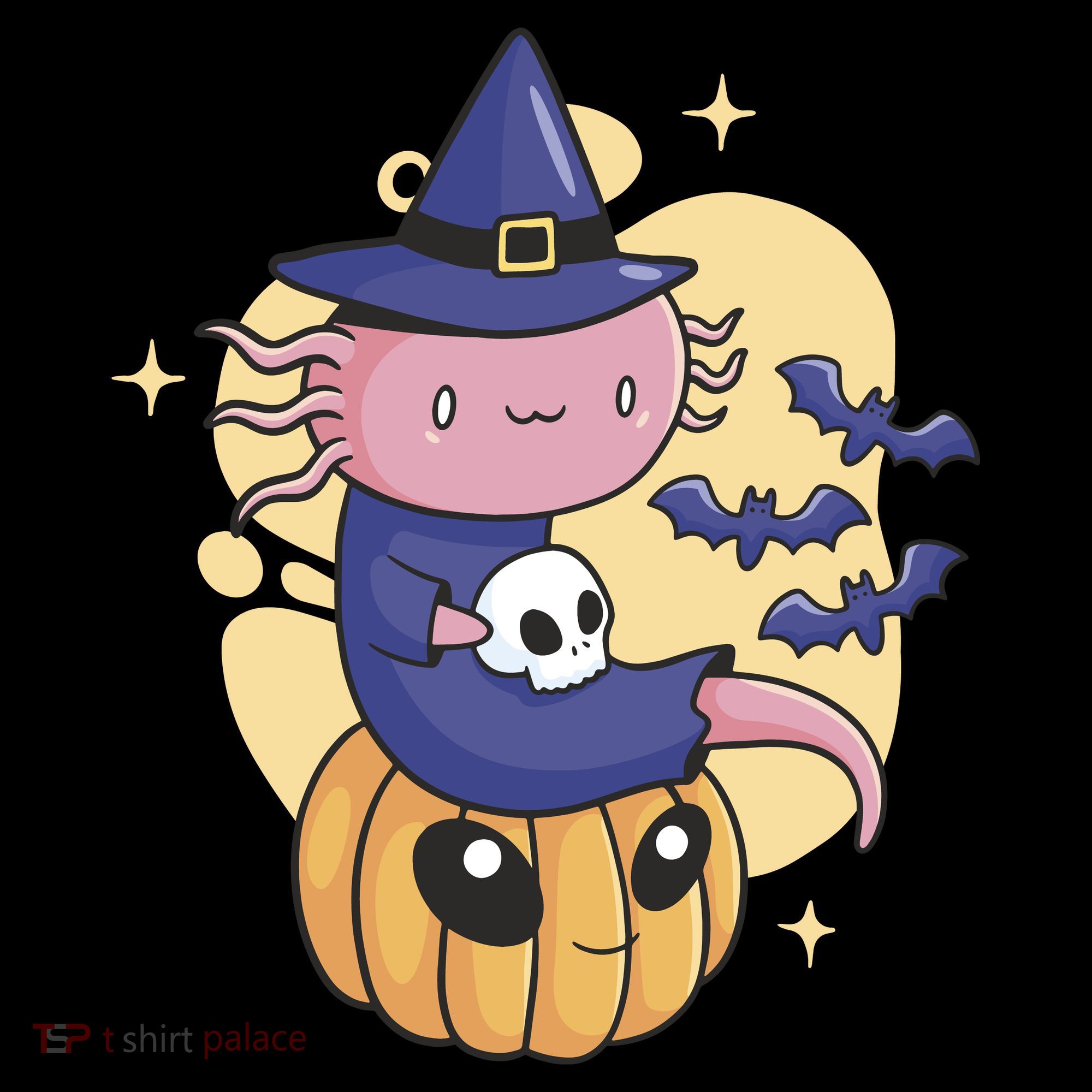 Halloween Axolotl Witch Cute Women's Hoodie