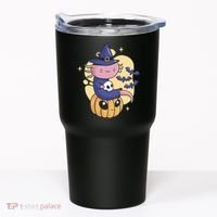 Halloween Axolotl Witch Cute Tumbler thumb 0
