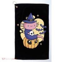 Halloween Axolotl Witch Cute Golf Towel thumb 0