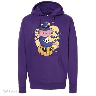 Halloween Axolotl Witch Cute Hoodie