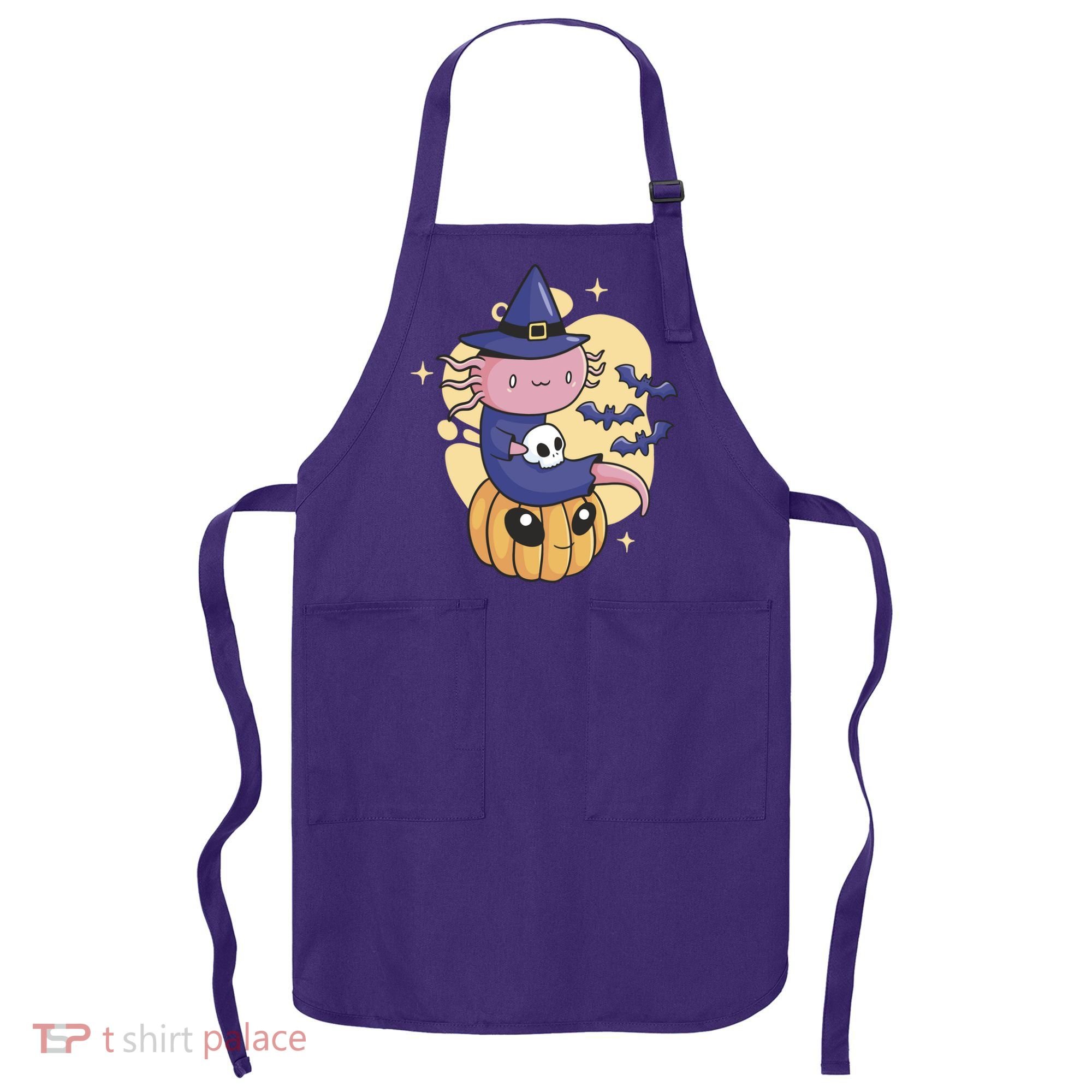 Halloween Axolotl Witch Cute Apron