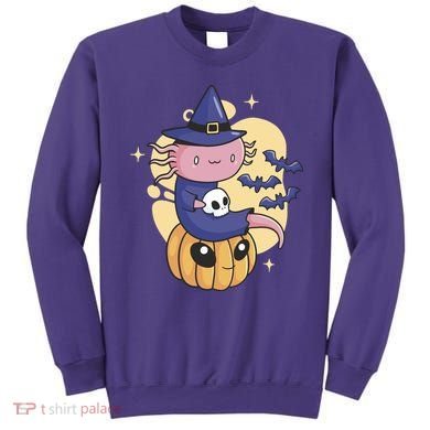 Halloween Axolotl Witch Cute Sweatshirt