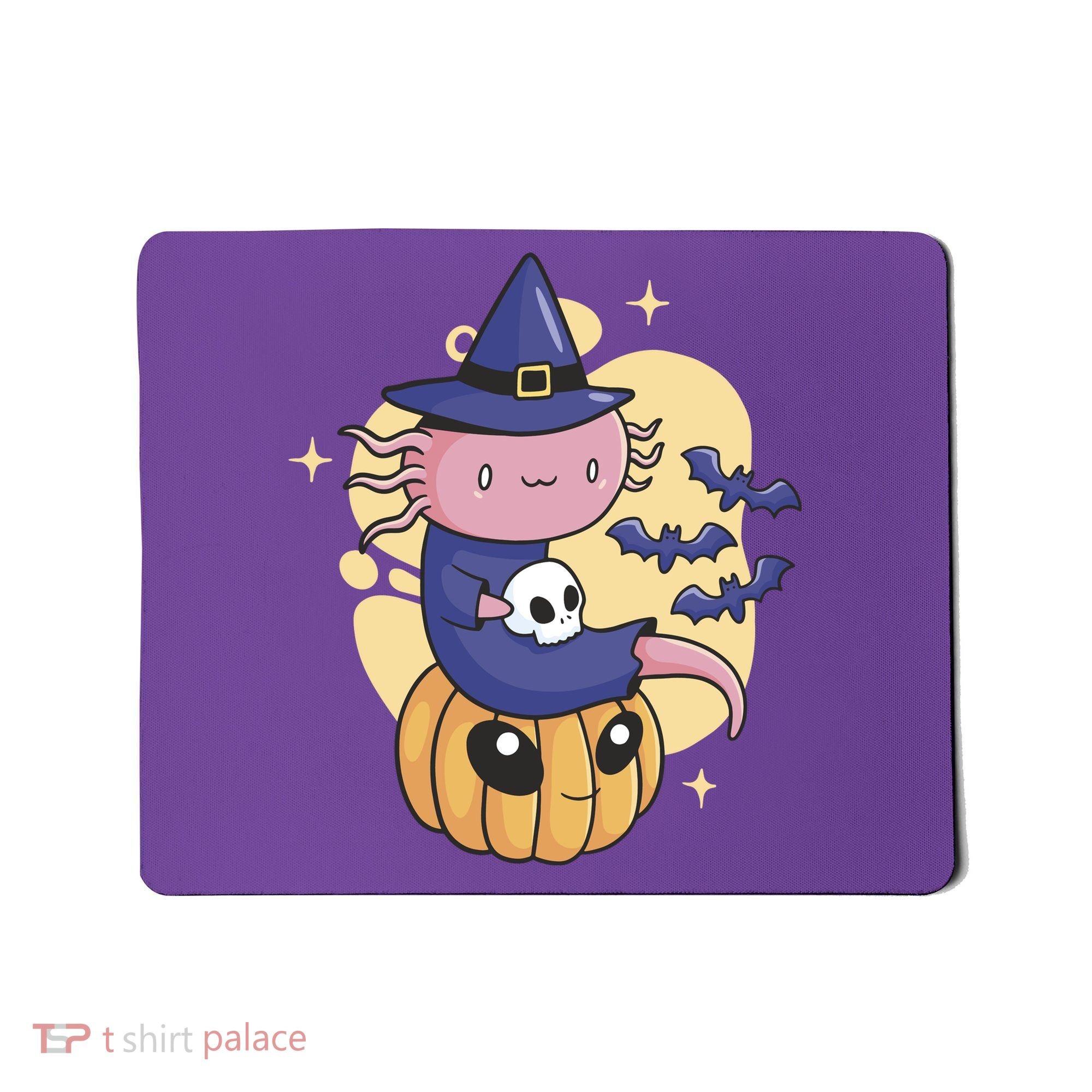 Halloween Axolotl Witch Cute Mousepad