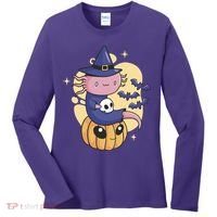 Halloween Axolotl Witch Cute Women's Long Sleeve Shirt thumb 0