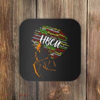Hbcu Afro Woman Historically Black College Hbcu Coaster thumb 0