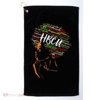 Hbcu Afro Woman Historically Black College Hbcu Golf Towel thumb 0