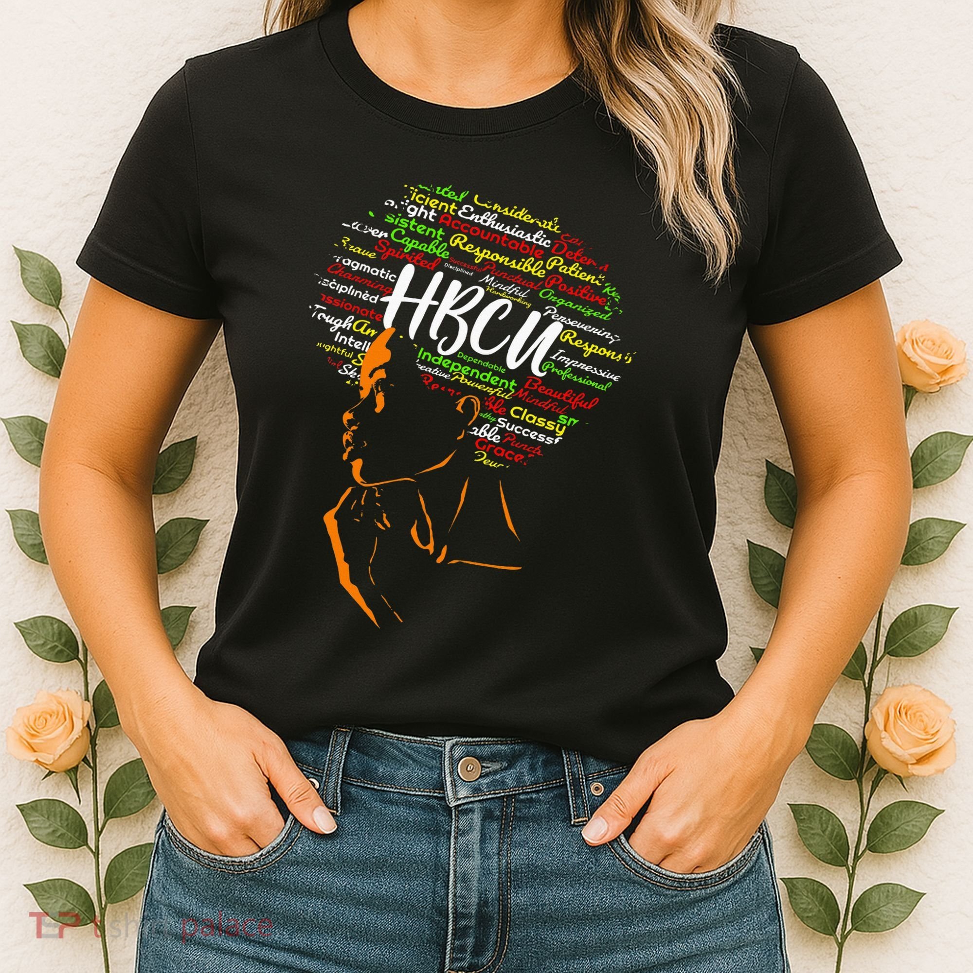 Hbcu Afro Woman Historically Black College Hbcu Women's T-Shirt