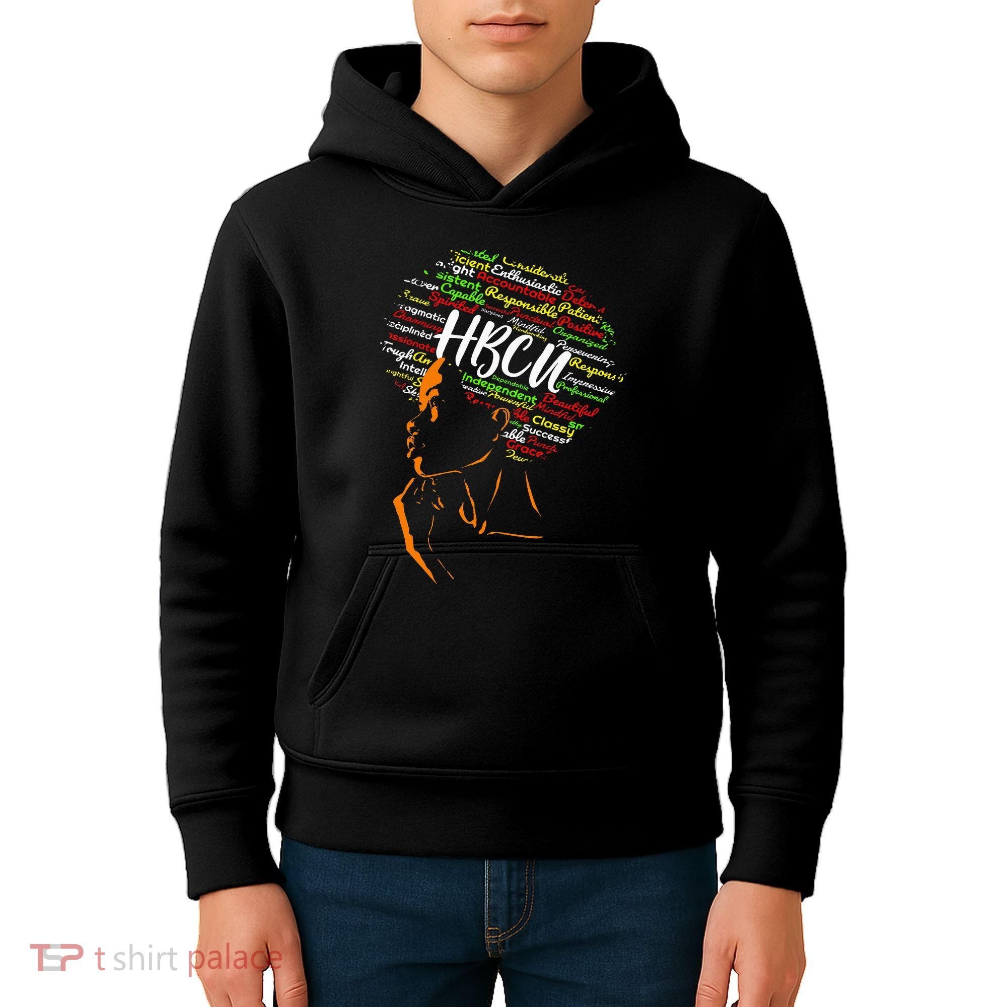 Hbcu Afro Woman Historically Black College Hbcu Kids Hoodie