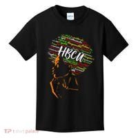 Hbcu Afro Woman Historically Black College Hbcu Kids T-Shirt thumb 0