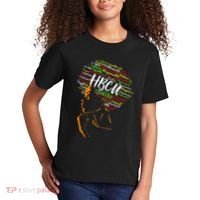 Hbcu Afro Woman Historically Black College Hbcu Kids T-Shirt thumb 2