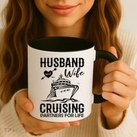 Husband And Wife Cruising Partners For Life Coffee Mug thumb 3