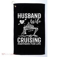 Husband And Wife Cruising Partners For Life Golf Towel thumb 0
