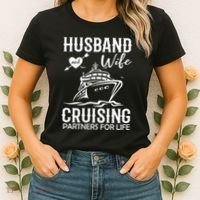 Husband And Wife Cruising Partners For Life Women's T-Shirt thumb 2