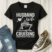 Husband And Wife Cruising Partners For Life Women's T-Shirt thumb 3