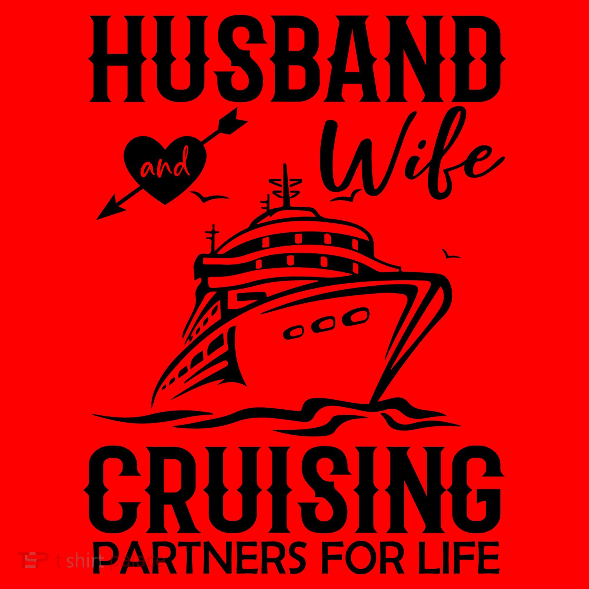 Husband And Wife Cruising Partners For Life Santa Hat
