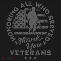 Honoring All Who Served Thank You Veterans Day American Flag Kids T-Shirt thumb 4