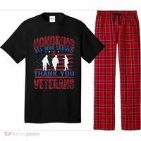 Honoring All Who Served Thank You Veterans Day American Flag Pajama Set thumb 0