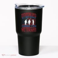 Honoring All Who Served Thank You Veterans Day American Flag Tumbler thumb 0