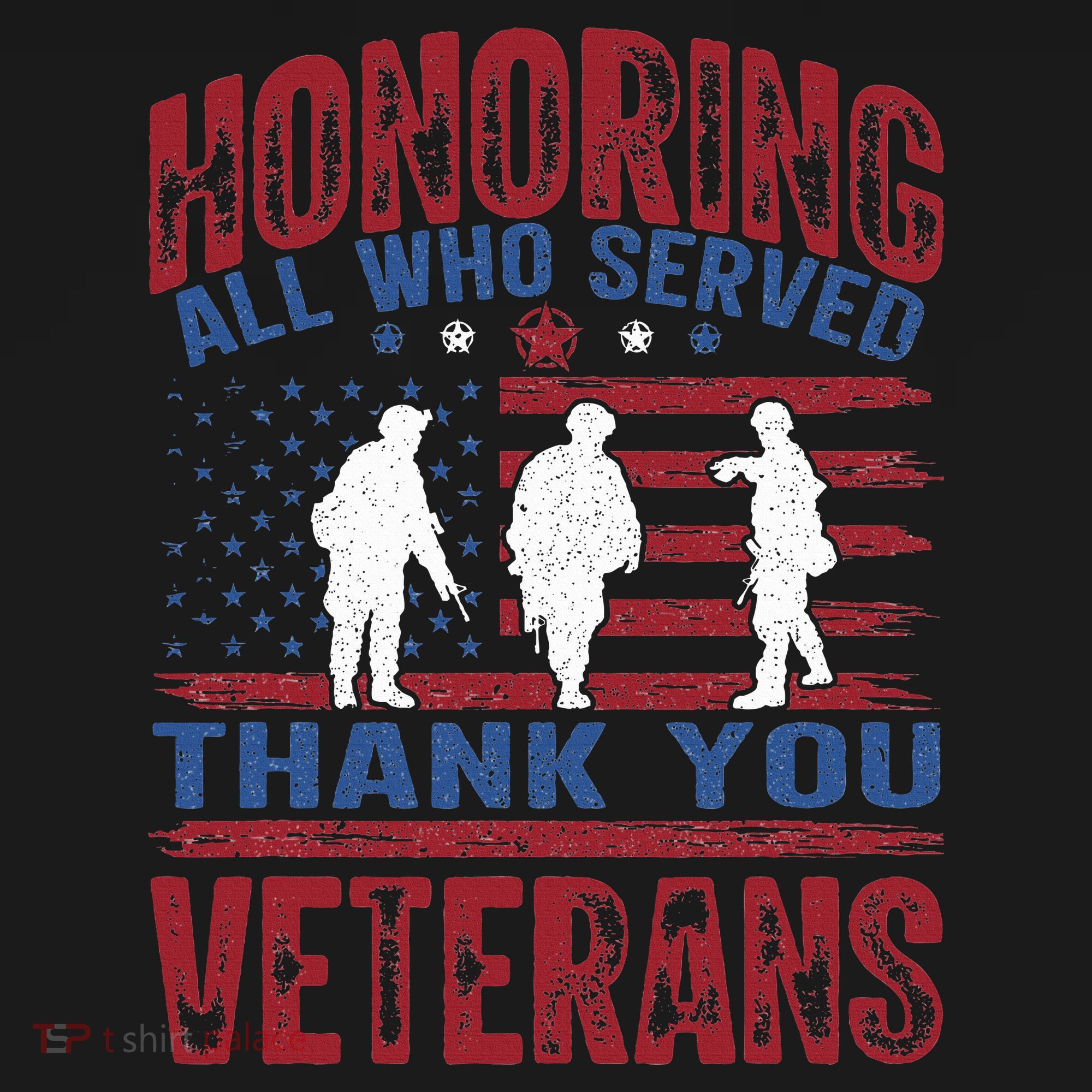 Honoring All Who Served Thank You Veterans Day American Flag Kids Sweatshirt