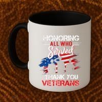 Honoring All Who Served Thank You Veterans Day Great Gift Coffee Mug thumb 2