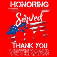 Honoring All Who Served Thank You Veterans Day Great Gift Santa Hat thumb 1