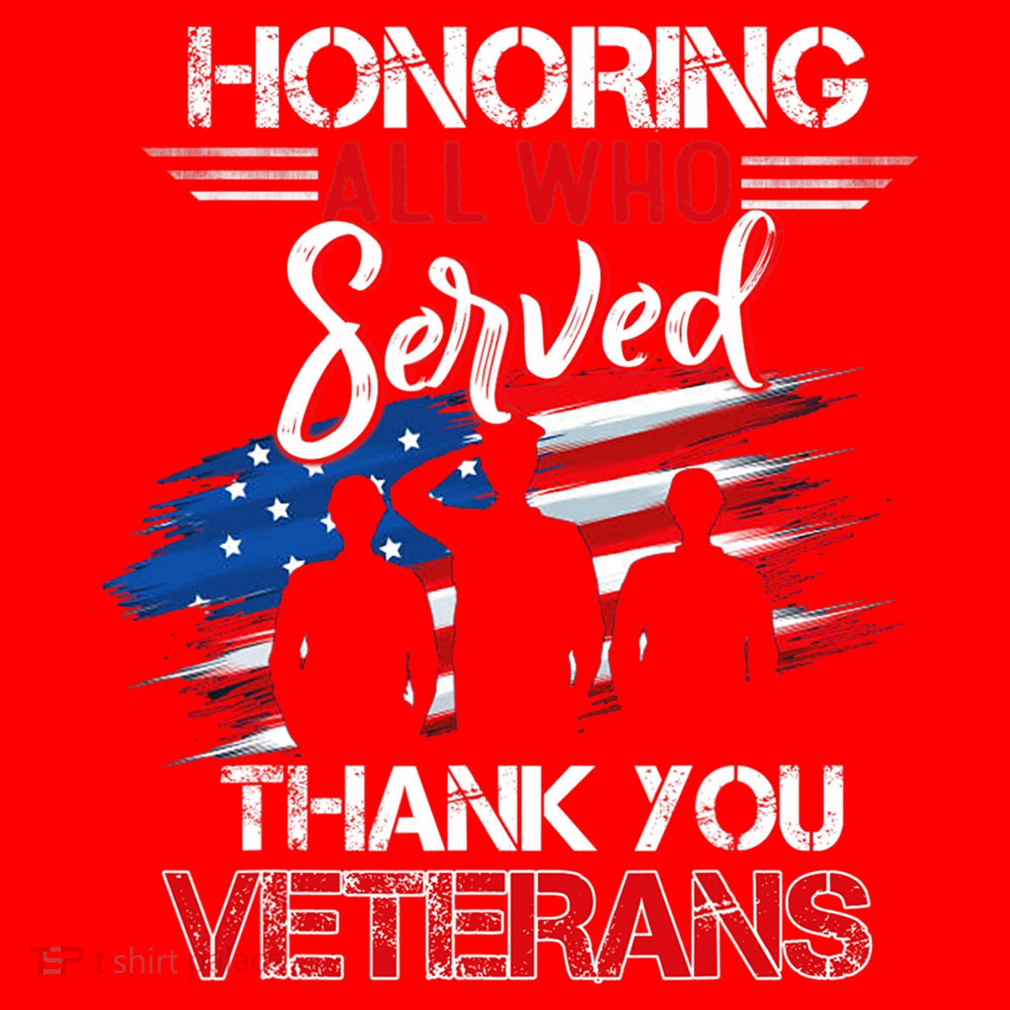 Honoring All Who Served Thank You Veterans Day Great Gift Santa Hat