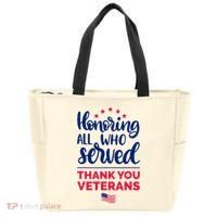 Honoring All Who Served Thank You Veterans Day Wo Tote Bag thumb 0