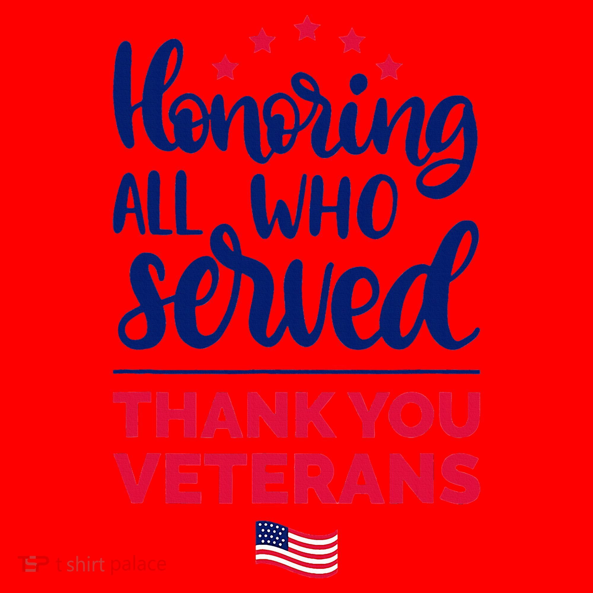 Honoring All Who Served Thank You Veterans Day Wo Santa Hat