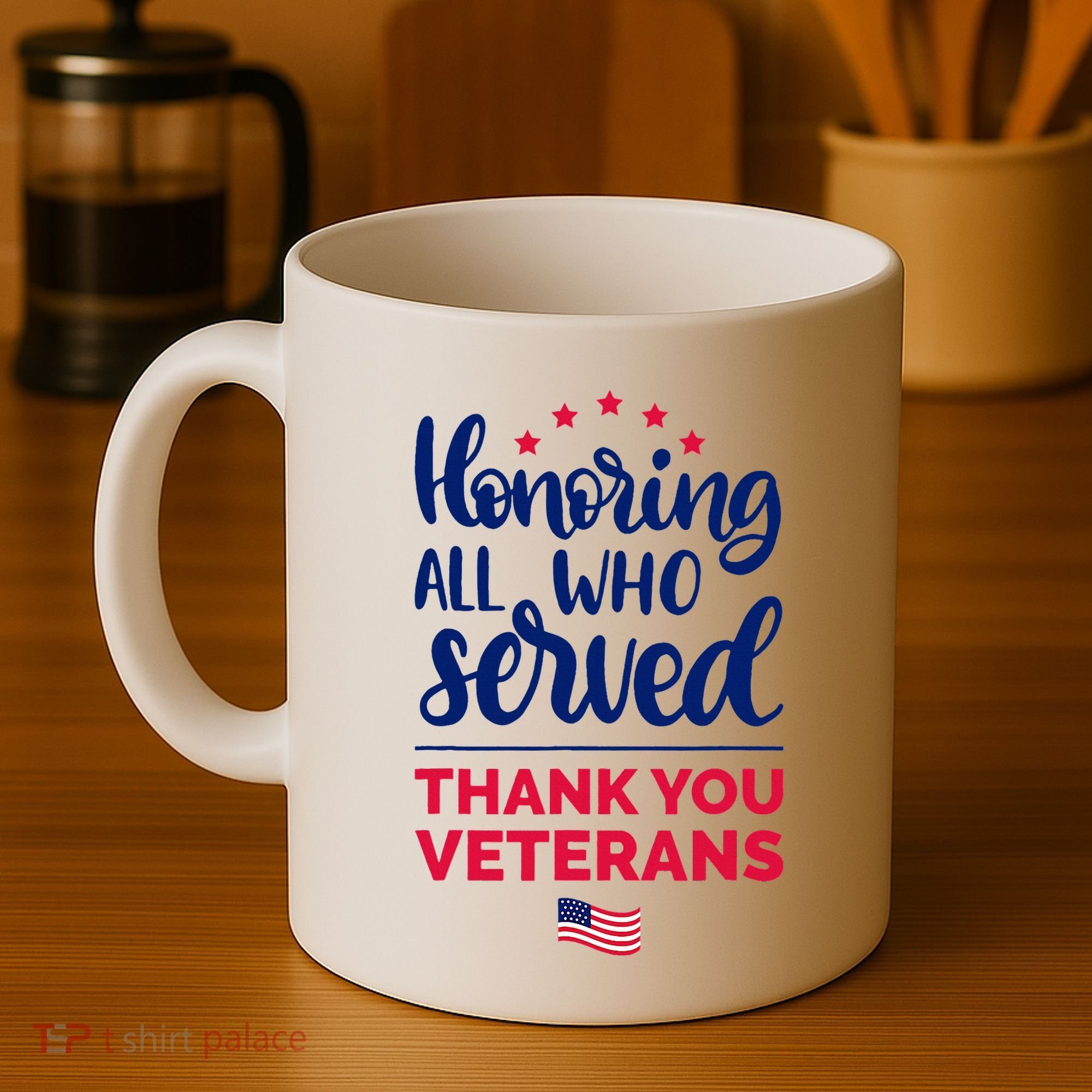Honoring All Who Served Thank You Veterans Day Wo Coffee Mug
